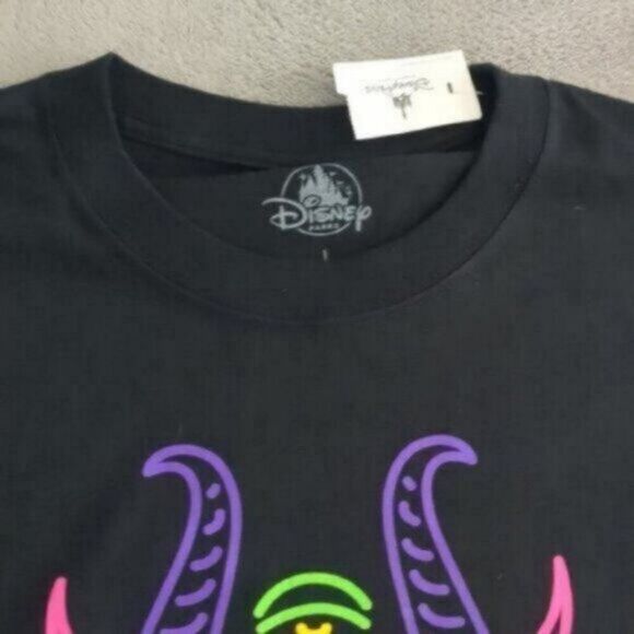 Maleficent Neon T-Shirt Sleeping Beauty Official Disney NWT Adult Shirt - Picture 4 of 6